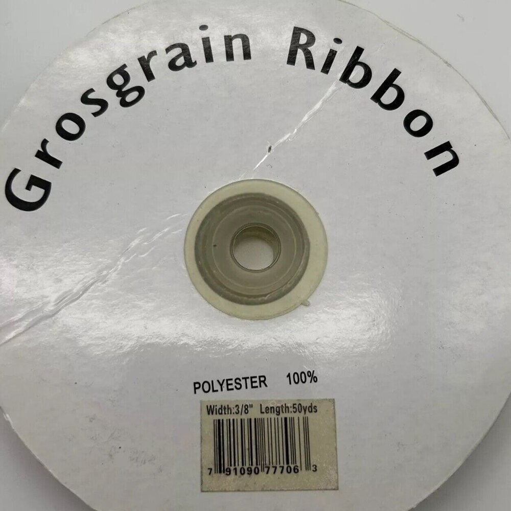Lot of 5 Ribbon Grosgrain Polka Dot 3/8" Wide Craft Orange Purple Brown Navy Blu - Picture 4 of 4